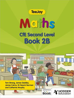cover image of TeeJay Maths CfE Second Level Book 2B
